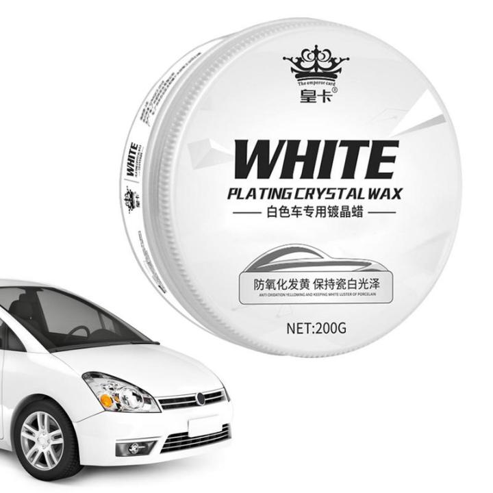 LibiHot Selling White Car Wax Polish For Scratches White Automotive Solid Wax Paste Car Scratch Remover Supplies For White SUV/Car/RV Metal Logo
