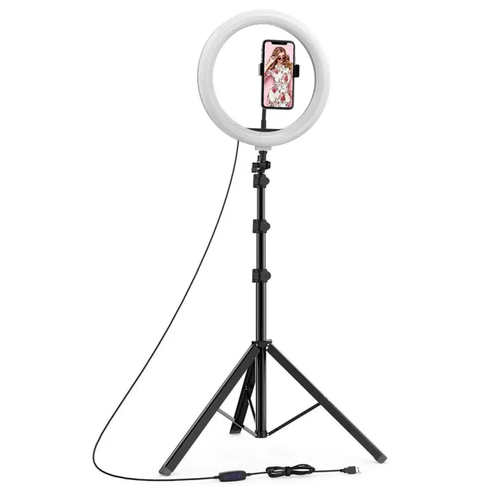 Selfie%2010%20Inch%20LED%20Ring%20Light%20with%20Sturdy%207ft%20Tripod%20Stand%20and%20Adjustable%20Phone%20Holder,%20Perfect%20for%20TikTok,%20YouTube,%20and%20Professional%20Photography%20-%20Image%202