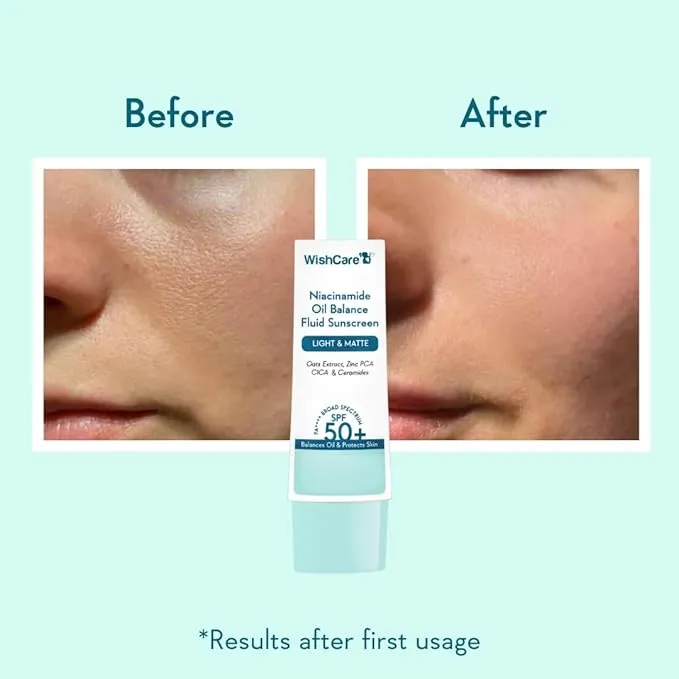 WishCare%205%25%20Niacinamide%20Oil%20Balance%20Fluid%20Sunscreen%20SPF%2050%20PA++++%20with%208%20Hrs+%20SPF%20Protection-%20Lightweight%20Matte%20Sunscreen%20SPF%2050%20for%20Oily%20Skin%20&%20No%20White%20Cast%2050g%20-%20Image%202