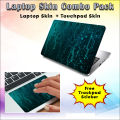 Laptop Skin Protector Sticker Combo Pack(For 15.6 inch Laptops) With High Quality Matte Laminate Hp Asus Dell Lenovo MSI Free Trackpad Sticker. 