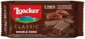Loacker Double Choc Crispy Wafers with Cocoa and Chocolate Filling Multicolor, 45 gram, (FROM DUBAI). 