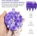 Bath and Shampoo Brush, Silicone Body Scrubber for Use in Shower, Exfoliating Body Brush, Premium Silicone Loofah, Head Scrubber, Scalp Massager/Brush, Wet and Dry, Easy to Clean. 