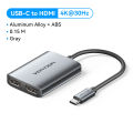 Vention USB A Type C to Dual HDMI MST Adapter 4K 60Hz applicable to MacOS Windows for PC Laptop Tablet Phone Monitor TV Projector Multiple Display USB C Hub. 