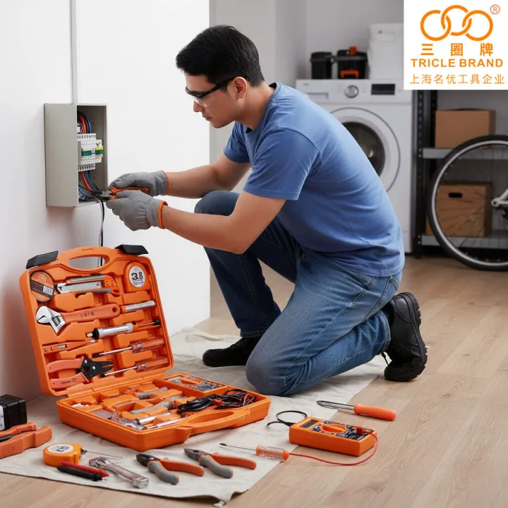 Electrical%20Multi%20Tool%20Set%20General%20DIY%20Hand%20Tool%20Kit%20with%20Plastic%20Tool%20Storage%20Case%20-%2025%20Pcs%20-%20Tricle%20-%20Image%204