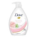 Dove Soothing Rose & Aloe Vera Body Wash for Replenished Skin, Refreshing Scent 1L REV. 