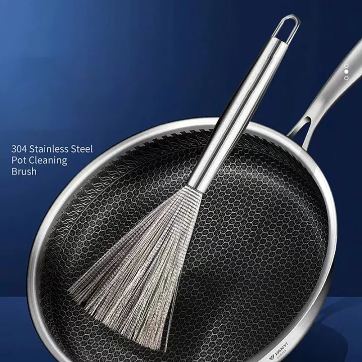 Stainless%20Steel%20Pan%20Brush%20Bowl%20Plate%20Long%20Handle%20Strong%20Decontamination%20Convenient%20Fast%20Sink%20Stove%20Kitchen%20Clean%20Tools%20-%20Image%202