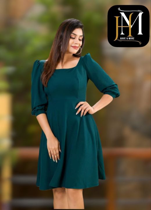 The%20Womens%20Short%20Frock%20More%20Colours%20Long%20Sleeve%20For%20Beautiful%20Girls%20Fk100018%20-%20Image%207