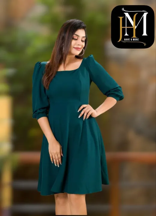 The%20Womens%20Short%20Frock%20More%20Colours%20Long%20Sleeve%20For%20Beautiful%20Girls%20Fk100018%20-%20Image%205