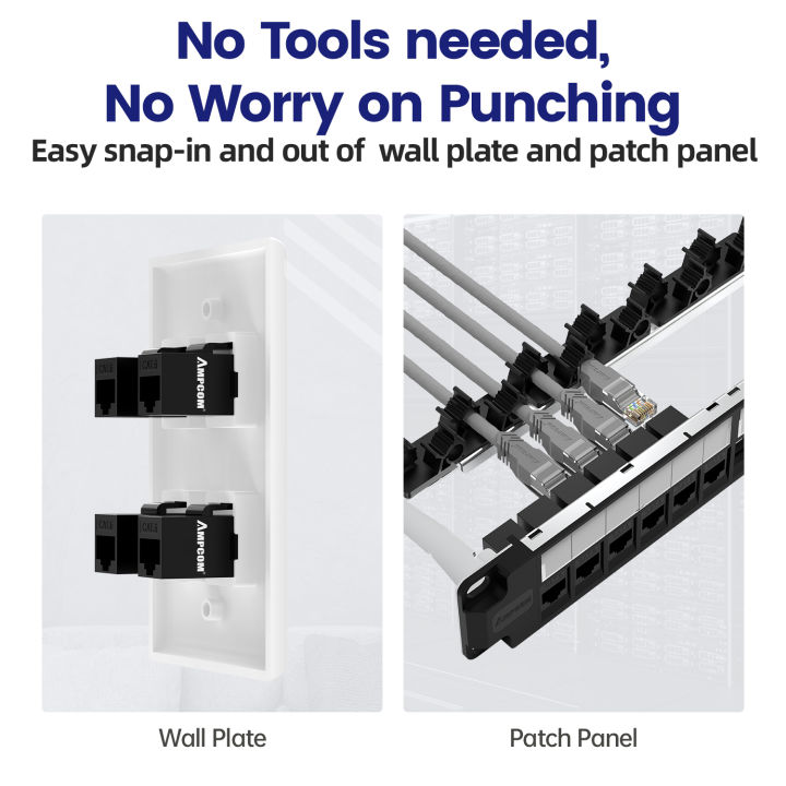 AMPCOM%20Keystone%20Coupler%20Jack%20,CAT6%20/CAT6A%20RJ45%20Inline%20Coupler%20Keystone%20Jack,%20RJ45%20CAT6%20Straight-Through%20Keystone%20Module%20Adapter%20Couplers%20For%20Wall%20Plate%20-%20Image%205
