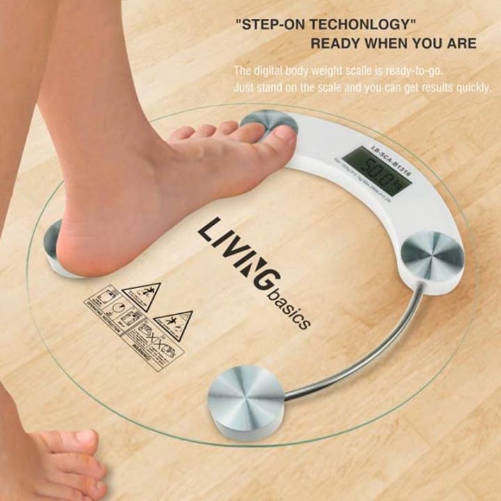 New Hard Gorilla Strong Tempered Glass LCD Electric 6mm Thickness Digital Bathroom Weighing Body Scale Up To 180kg psss