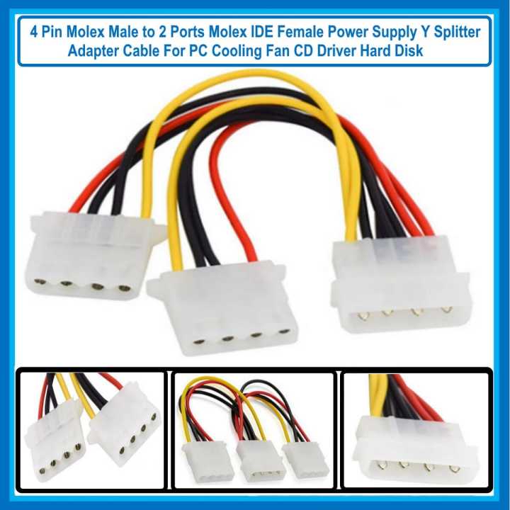 4%20Pin%20Molex%20Male%20to%202%20Ports%20Molex%20IDE%20Female%20Power%20Supply%20Y%20Splitter%20Adapter%20Cable%20For%20PC%20Cooling%20Fan%20CD%20Driver%20Hard%20Disk%20-%20Image%202