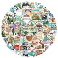 20/40pcs Travelling Stickers Hiking Picnic Explore Watercolor Stickers for Laptop Scrapbook Journal Kids Girls Boys Stickers. 