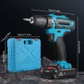 LIDUO Cordless Drill Driver 12V/21V/36V Power Screwdriver with LED Light, Compatible with Masonry & Plastic Surfaces. 