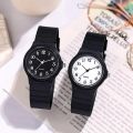 1Pc Black Children's Watches Silicone Strap Soft Small Wrist Watches Teen Boys Girls WristWatch Uniis Kids Watches. 