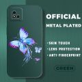 Realme C20A Flying color butterfly Pattern Soft Case Phone Casing Camera Lens Protector Full back Cover simple Silicone Cases. 