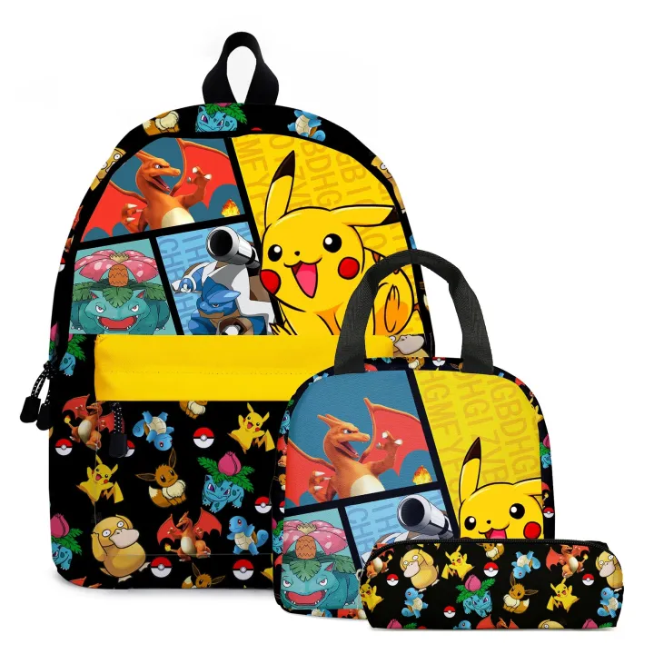 2PC/3PC-Set%20Pikachu%20Pokemon%20Pok%C3%A9mon%20Pikachu%20Backpack%20Student%20School%20Bag%20Pencil%20Case%20Children's%20Gifts%20Cartoon%20School%20Bag%20MochilaBasketball%20-%20Image%203