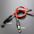 DC Power Jack Connectors Male + Female 5.5mm X 2.1mm. 