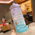 2L Large Capacity Water Bottles | Sport Workout Portable Drinking Cup| For GYM Teenagers Plastic Straw Water Cup Sports Water Bottle High Value Outdoor Camping Drinking Tools. 