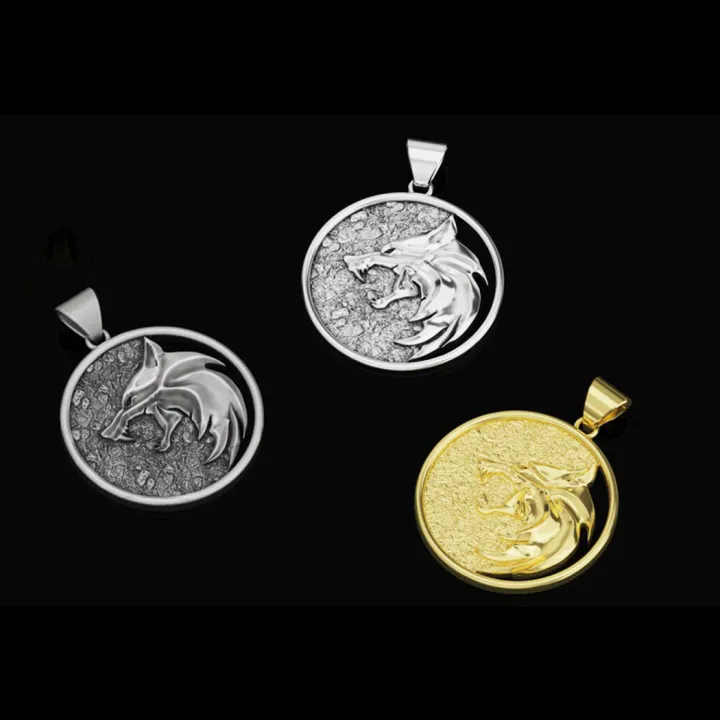 ShopSphere%20Chengxun%20Witcher%20Geralt%20Of%20Rivia%20Medallion%20White%20Wolf%20Necklace%20For%20Men%20Women%20Mens%20Birthday%20Pendant%20Vintage%20Gwynbleidd%20-%20Image%202