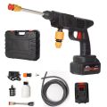 High Pressure Car Washer Gun, 48VF with Dual Battery - 300W, 25000mAh Peak Power 30Bar.Used For Car Washing, Floor Cleaning & Garden Watering. Water Spray Gun. 