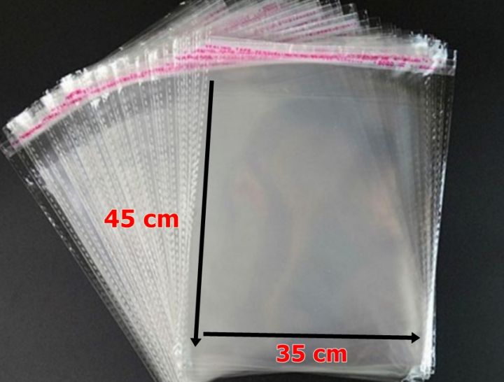 100pcs%2014X18%20Inch%20Transparent%20Polythene%20Gift%20Packing%20Bag%20with%20Self%20Sticker%20-%20Image%204