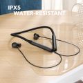 Soundcore by Anker Life U2i Wireless Neckband Headphones, 10mm Drivers with BassUp Technology, 22H Playtime, AI-Enhanced Calls, Foldable and Lightweight, IPX5 Water-Resistant, Secure Fit, Bluetooth 5 – Black. 