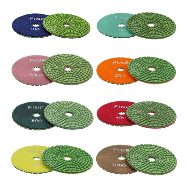 1Pcs 4" (100mm) Fine Tile And Granite Diamond Polishing Pads. Multiple Grits