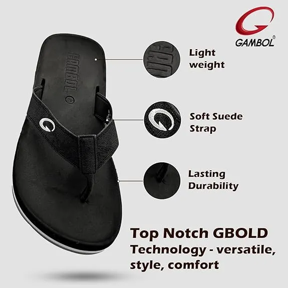 GAMBOL%20Men's%20Flip%20Flops%20-%20Beach%20Style%20and%20Comfort%20-%20Ideal%20Footwear%20for%20Casual%20Occasions%20-%20Suede%20Fit%20with%20GBOLD%20Flip%20Flop%20Technology%20-%20Simple%20&%20Lightweight%20for%20Travel%20-%20Image%204