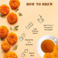 NHS Dried Marigold Flowers Petals and stamens (Calendula Officinalis). 