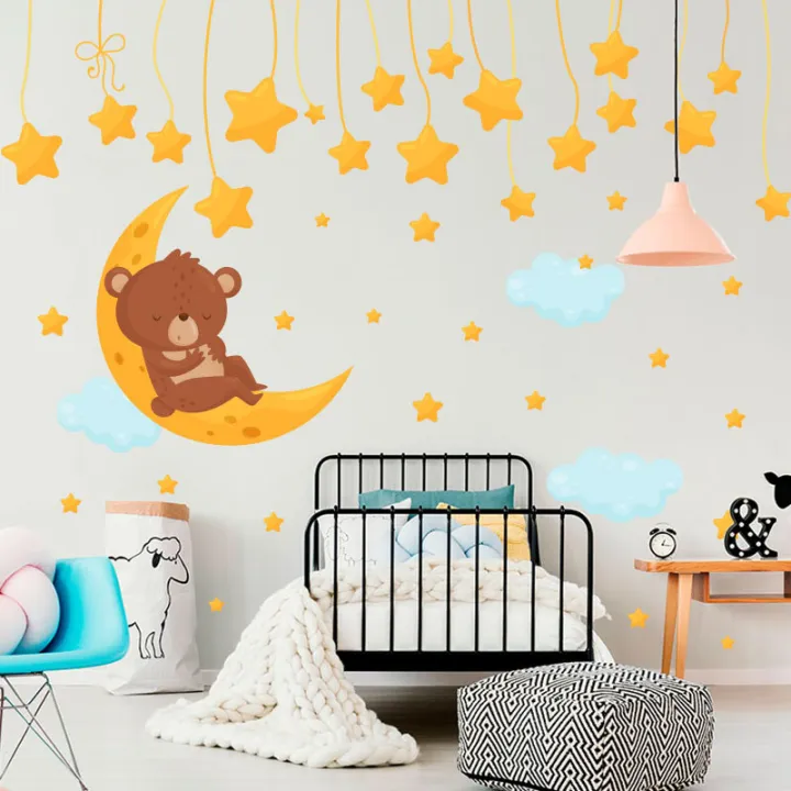 Large%20size%20sleeping%20cute%20bear%20star%20moon%20room%20wallpaper%20nursery%20window%20decor%20without%20radium%20stars%20wall%20stickers%20waterproof%20decoration%20flower%20butterfly%20wedding%20birthday%20kids%20cartoon%20new%20born%20baby%20gift%20-%20Image%202