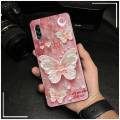 flower Anti-knock Phone Case For Samsung Galaxy A90 5G/SM-A908/A9080 Cartoon Dirt-resistant Soft case Oil Painting Cute. 