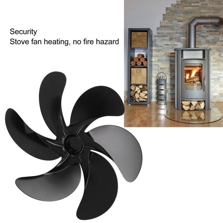 Stove%20Fan%20Blade%20Accessories,%20Easy%20To%20Install%20Aluminum%20Alloy%20Fireplace%20Fan%20Blade%20Replacement%20Black%20for%20Maintain%20-%20Image%202