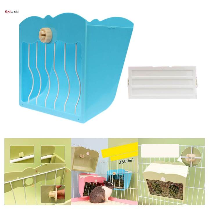 Bunny%20Hay%20Manger%20Grass%20Shelf%20Food%20Dispenser%20Guinea%20Pig%20Hay%20Feeder%20Blue%20-%20Image%202