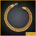 Gold Plated Guaranteed Miami Cuban Link Chain Bracelet 18cm / 7inch for Men. 