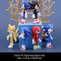 Sonic The Hedgehog Figure Set - 6 Figures - Sonic Theme Play Mini Figures. 