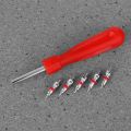 Car Tire Valve Stem Core Part Tyre Valve Core Remover Tool Key +Valve Cores For Bike Motorbike Truck Motorcycle Replacement. 