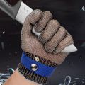 Stainless Steel Gloves Anti-Cut Safety Cut Resistant Hand Protective Metal Meat Mesh Glove For Butcher Wire Knife Proof Stab. 