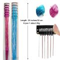 【HUT】 Hair Tinsel Pack Of 6Pcs Clip In Hair Tinsel 20Inch Colorful Glitter Tinsel Hair Extensions Festival Gift Tinsel Fairy. 