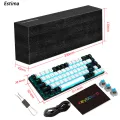 V800 Mechanical Gaming Keyboard LED Backlit Compact 68 Keys Mini Wired Office Keyboard For Laptop PC Gamer. 