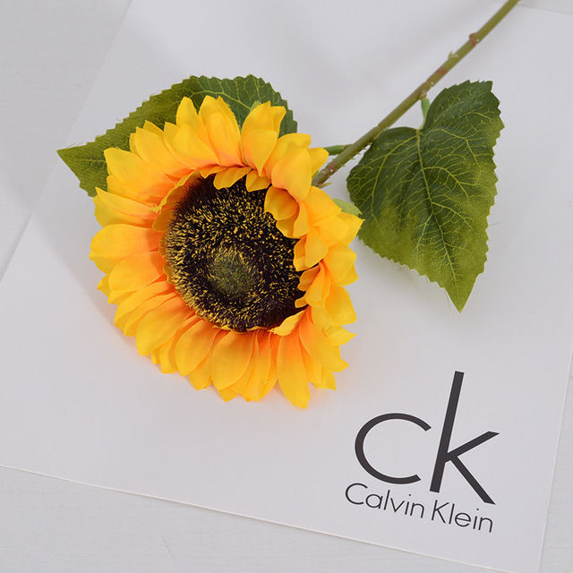 【Folio & Light】3/5/10pcs 45cm Artificial Sunflower Flowers Decoration Realistic Silk Sunflower For Home Flower Arrangement Wedding Party