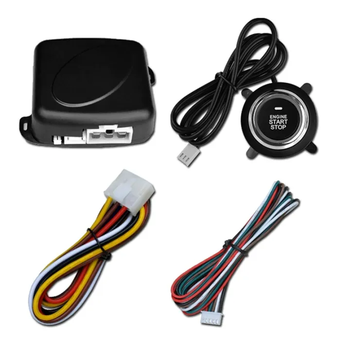 Car Key Start Set 12V Car One Key Start System Automatic Ignition Engine Ignition System ...