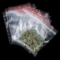 100PCS Plastic PE Transparent Self-sealing Bag Thickened Sealed Bag Thickness 0.05MM 8Size Home Packaging Accessories. 