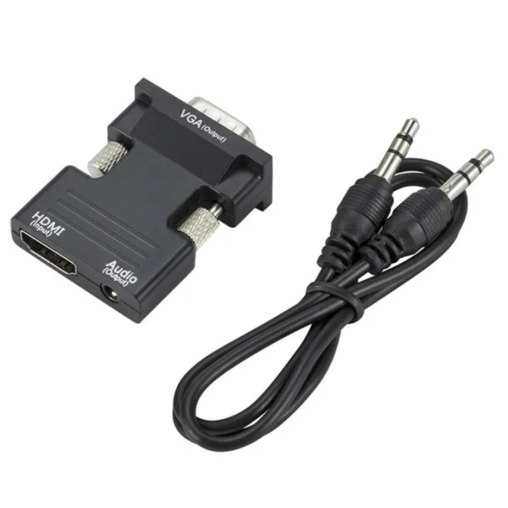 HDMI to VGA Male To Female Adapter Cable 1080P Digital to og Video Audio