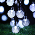 Outdoor Manor decorative lights String Solar LED lights string bubble bulbs Party lights string Christmas decorative lights. 