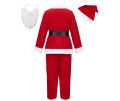 Kids Santa Claus Costume Children Santa Suit Christmas Santa Costume for Unisex Party Cosplay, 6-9 Years. 