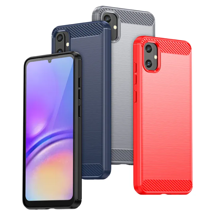Lenuo%20Carbon%20Fiber%20Bumper%20Phone%20Case%20For%20Samsung%20Galaxy%20A05%20Back%20Cover%20Coque%20Shockproof%20Protective%20-%20Image%203