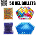 【Gel Bullets】5000 pcs Gel Blaster Bullets 7-8mm Gel Ball Non Toxic Eco-Friendly Water Bead. 