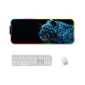 Sunsky- 400x900x3mm F-01 Rubber Thermal Transfer RGB Luminous Non-Slip Mouse Pad. 