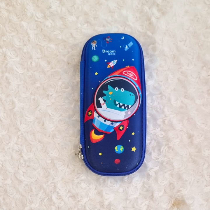 Safta Super Mario 3D – Double 3D Pencil Case, Children's Pencil Case, Ideal For School Age Children, Comfortable And Versatile, Quality And Resistance, 21 X 6 X 8 Cm, Navy Blue/Red, M