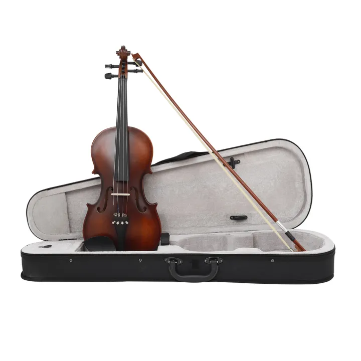 KOKKO%204/4%20Violin%20For%20Beginner%20Wooden%20Matte%20Retro%20Violin%20Bow%20Case%20Set%20Music%20Lovers%20Playing%20Musical%20Instrument%20-%20Image%204